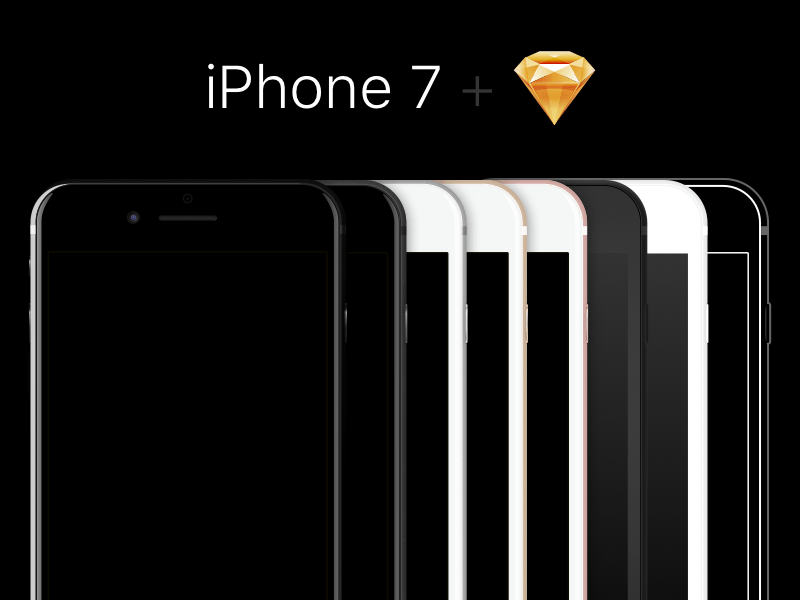 iPhone 7 Templates Sketch Ressource