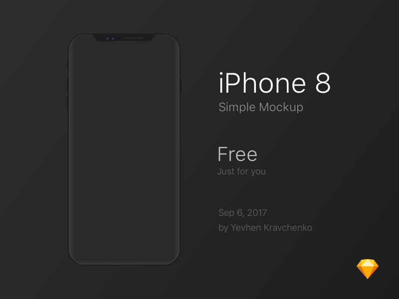 iPhone 8 Simple Mockup (en)