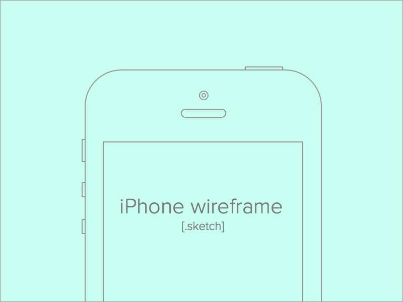 iPhone Wireframe Sketchnressource