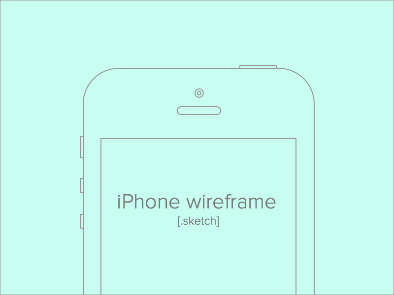 iPhone Wireframe Sketch Resource