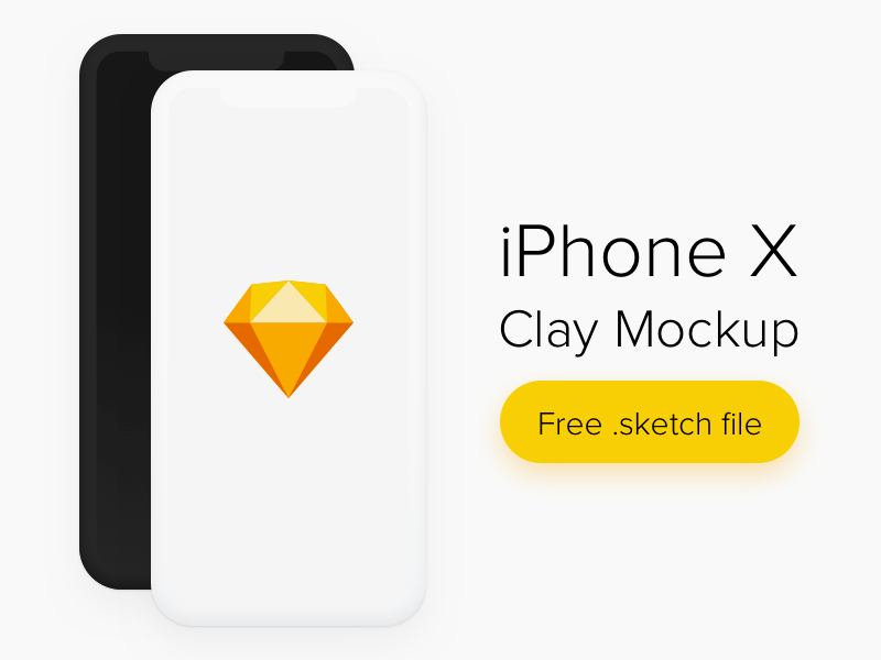 IPhone X Clay Maquette