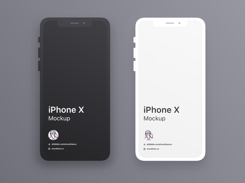 Recurso de bocetos de iPhone X Mockups