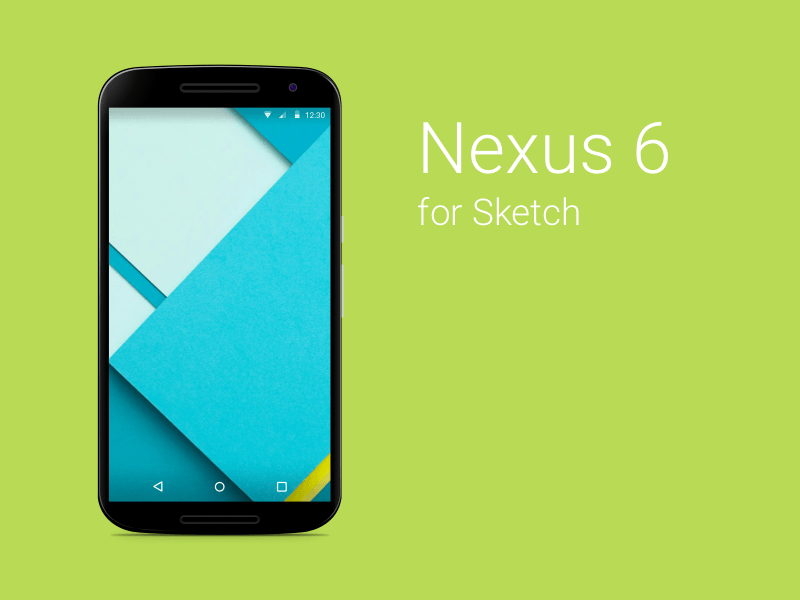 Nexus 6 Plantilla Sketch Resource