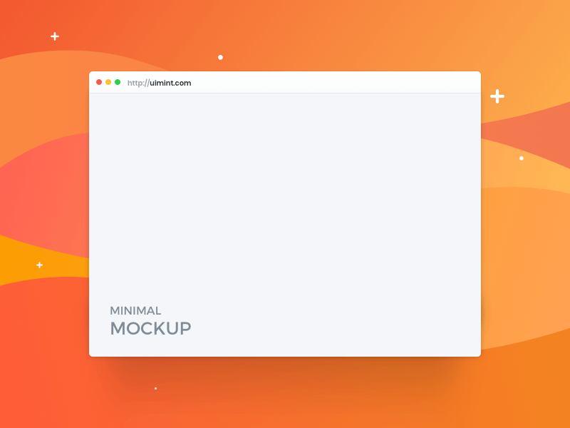 Mockup mínimo del navegador