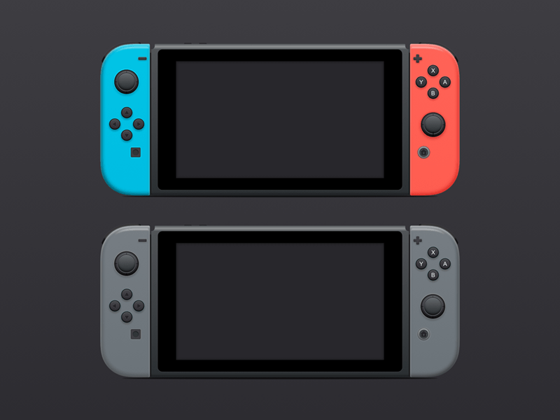 Nintendo Switch Mockup Sketch Ressource