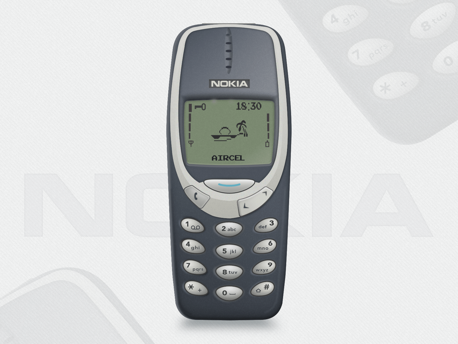 NOKIA 3310 モックアップ Sketch リソース