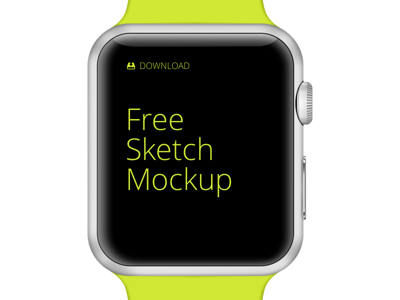 Apple Watch Free Mockup Sketch Ressource