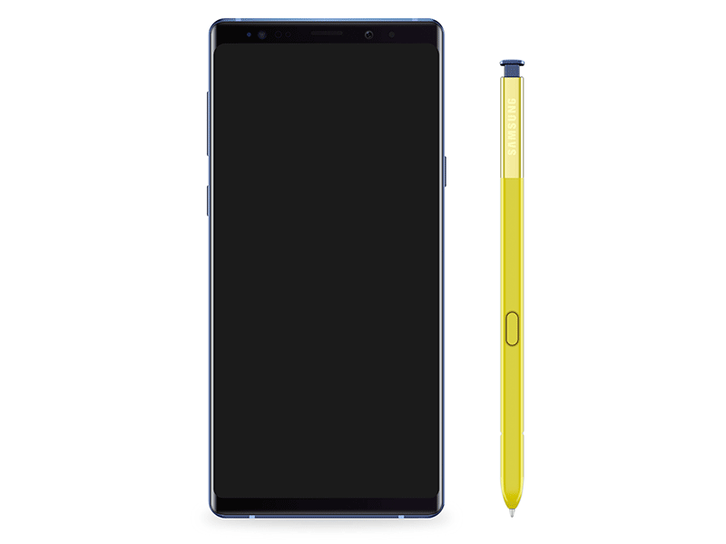 Galaxy Note9 Mockup Sketch Ressource