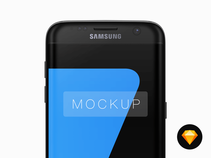 Samsung Галактика S7 Край Mockup