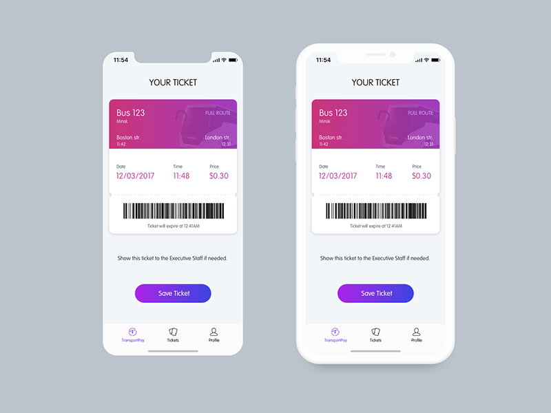Einfaches iPhone X Sketch Mockup