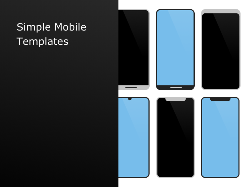 Simple Mobile Templates Sketch Ressource