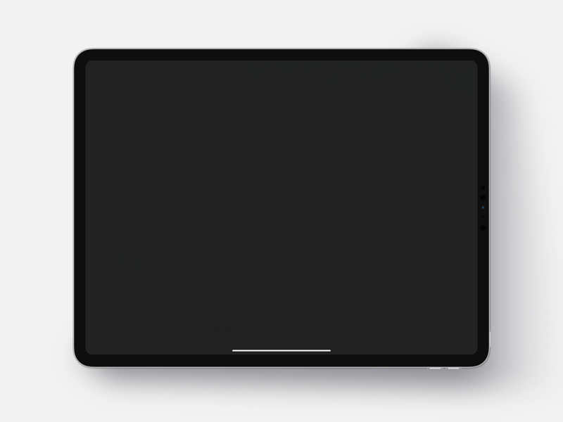 12.9 iPad Pro Mockup-Skizzierungsressource
