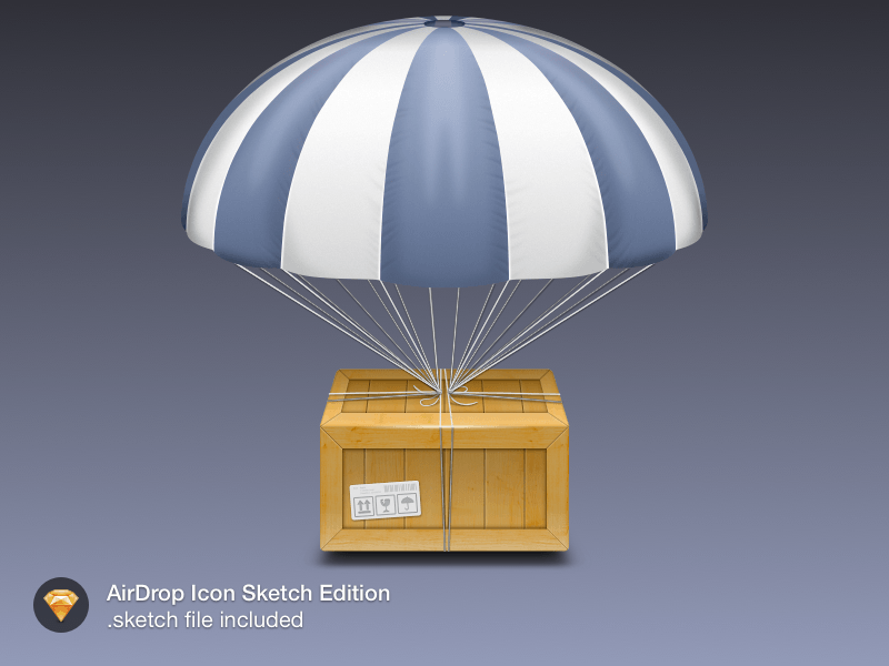 AirDrop Icon Sketch Resource