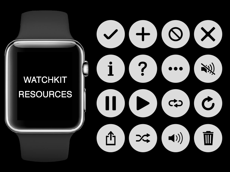 アップルウォッチメニューUIキットSketchリソース