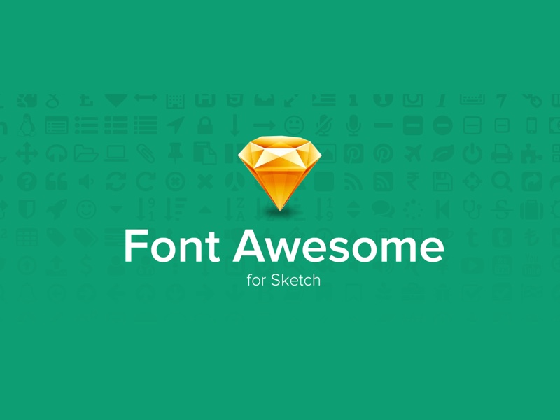 FontAwesome Icons Sketch Resource