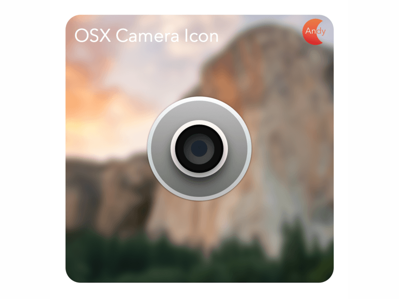 Ressource d'esquisse d'icône de caméra OSX