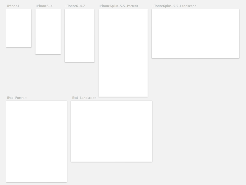 iOS Splash Screens Template Sketch-Ressource