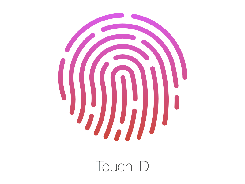 Ressource de croquis Touch ID