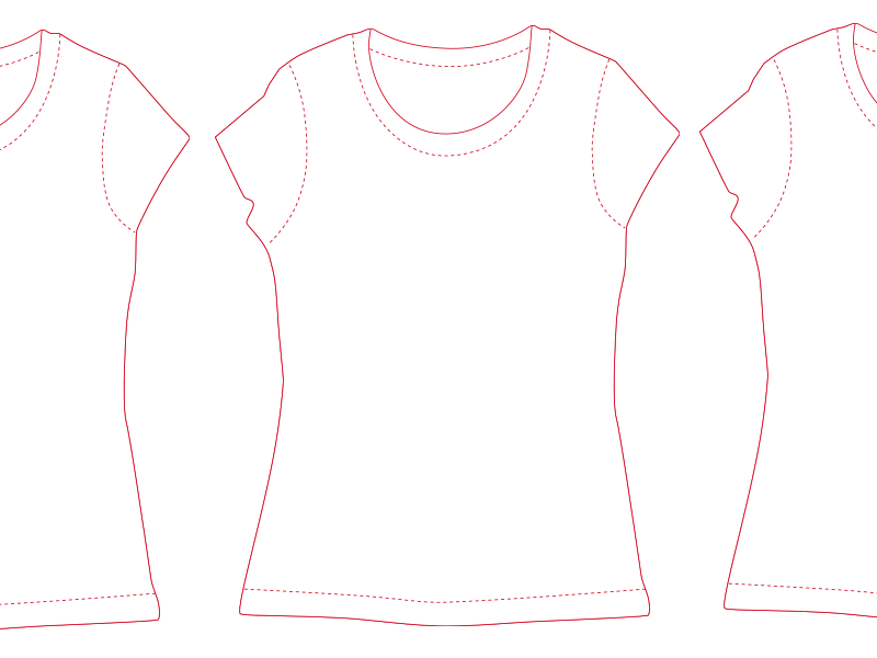 T-Shirt Mockup Sketch Resource