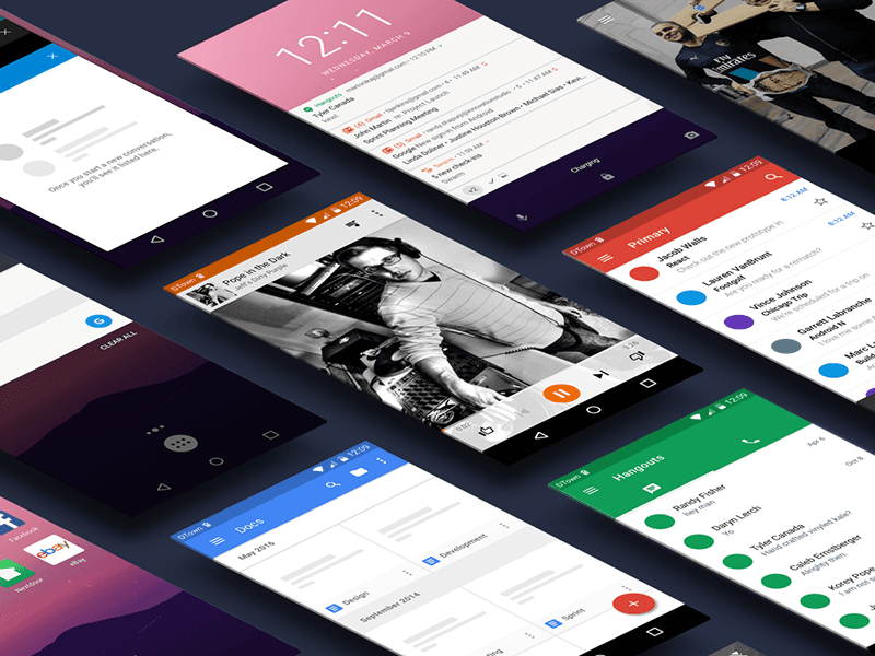 Android N UI Kit for Sketch