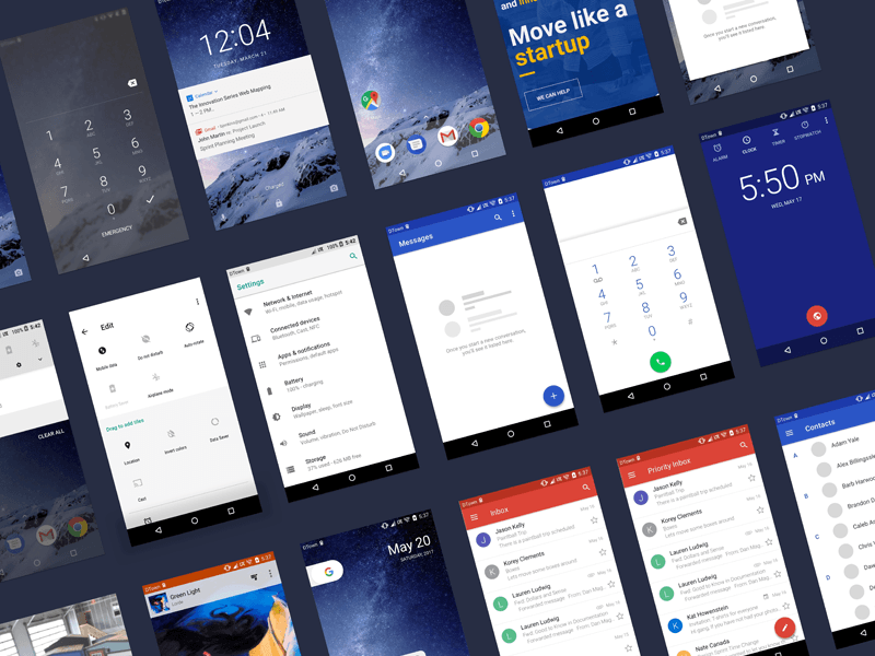 Android O UI Kit für Sketch