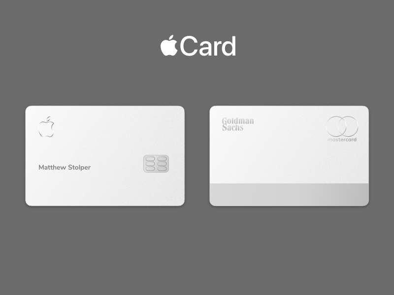 Apple Card Mockup эскиз ресурс