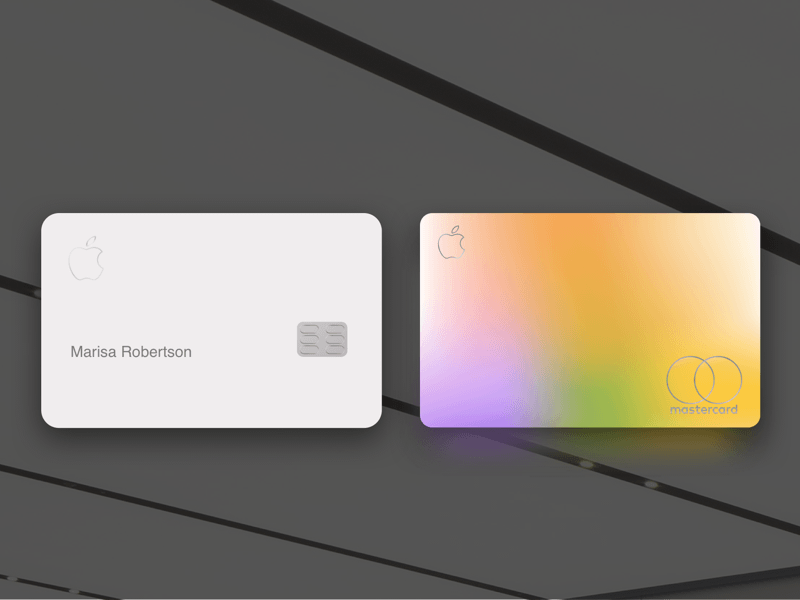 Sketch шаблона кредитной карты Apple эскиз