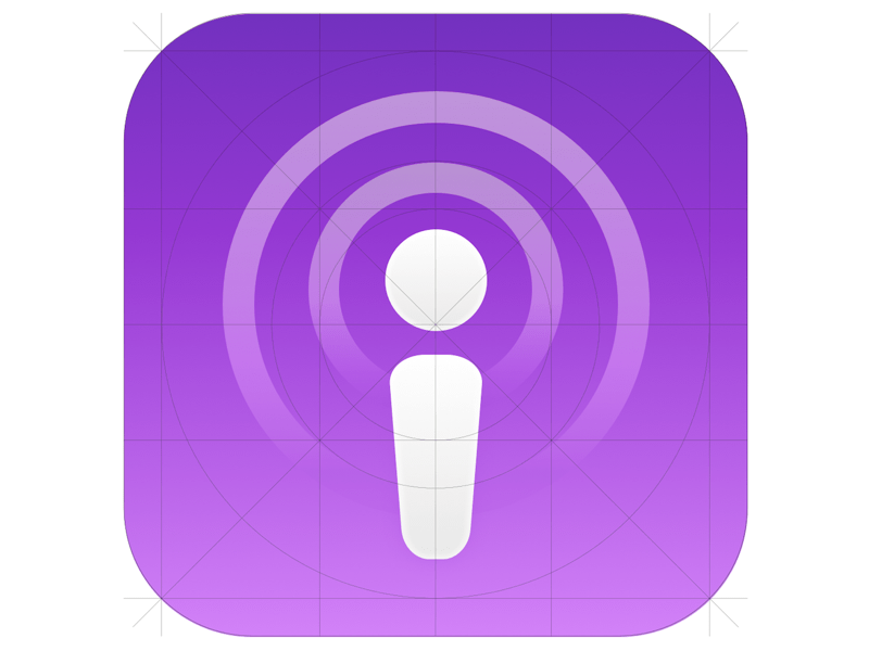 Apple podcasts boceto recurso