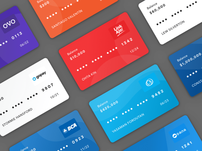 Concepto tarjetas de crédito sketch recurso