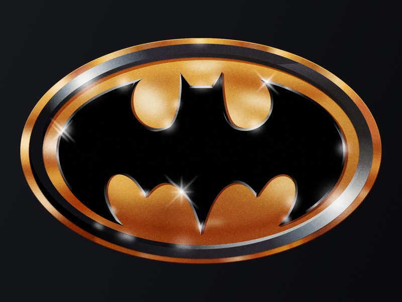 Batman logo dans la ressource de croquis de croquis