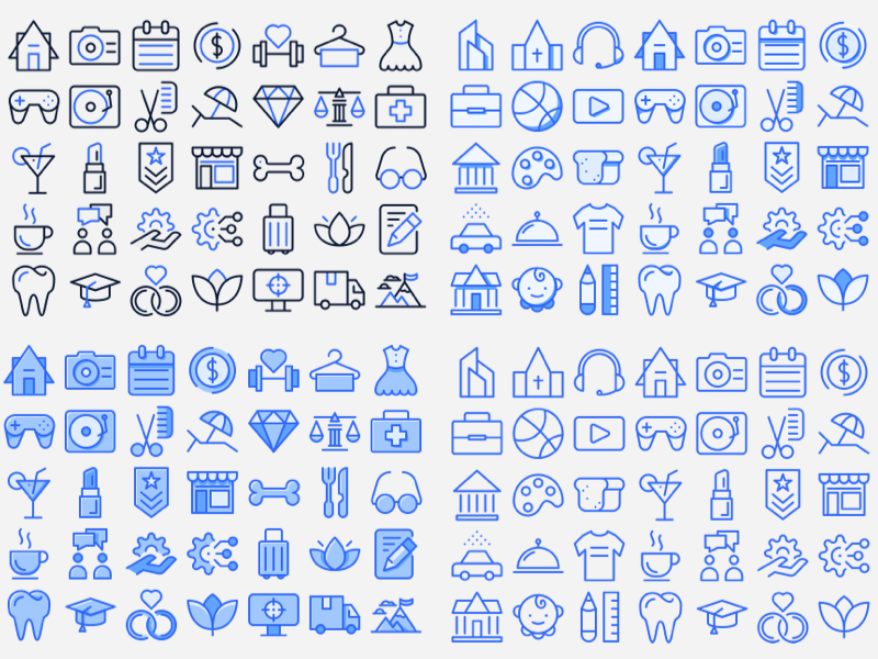 Beautiful Random Icons Sketch Resource