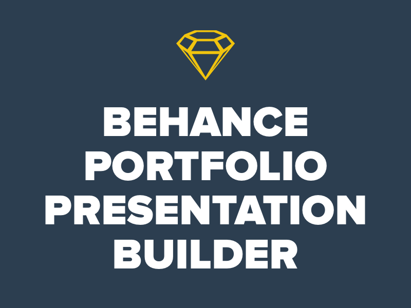 Презентационный шаблон презентации Behance и построитель эскиз