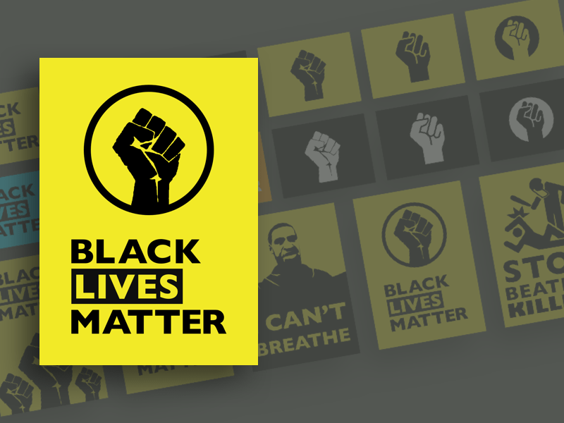 Black Lives Matter Recurso de boceto gráfico