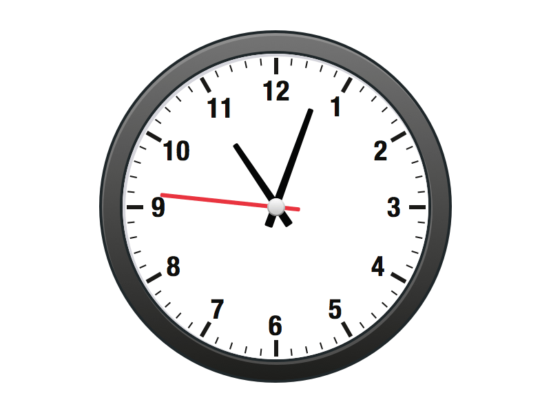 Reloj analógico Bosquejo Recurso