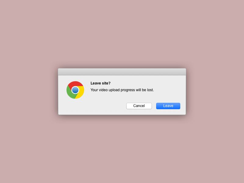 Browser de Chrome Preguntar recurso de boceto