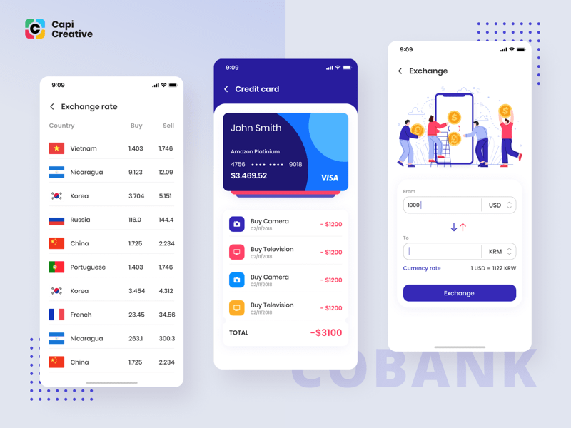 Bank App Concept Sketch Resource