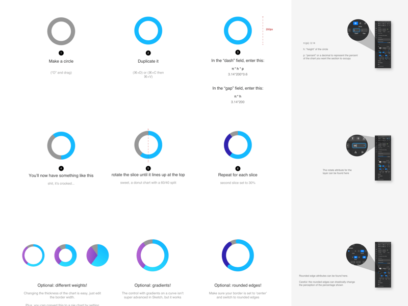 Donut Diagramm Tutorial Datei Sketch Ressource