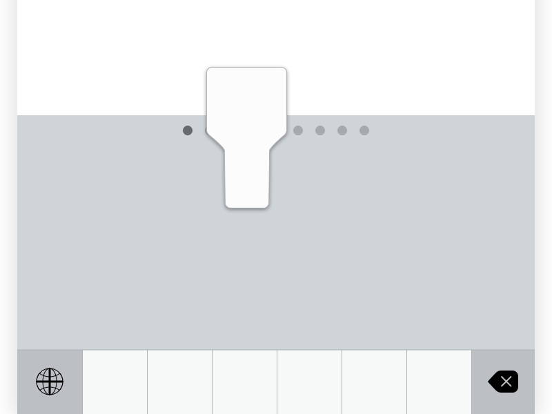 Ressource d'esquisse de clavier IOS Emoji