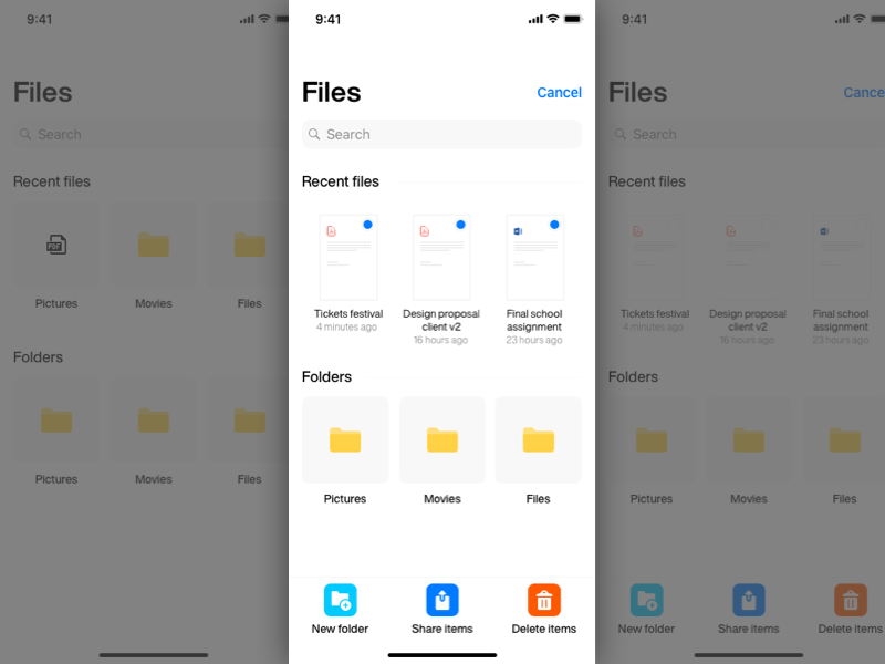 Dateibrowser-App-Konzept-Skizzierungsressource