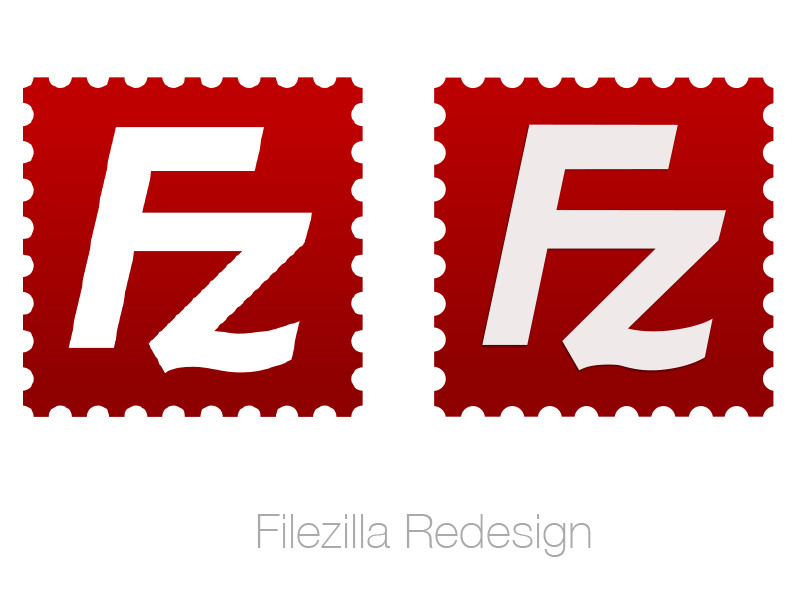 Sketch логотипов FileZilla