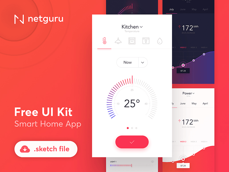 Kit de interfaz de usuario de la aplicación Smart Home