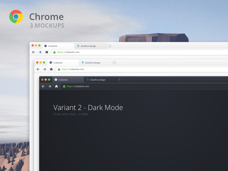 Google Chrome Mock эскиз ресурс