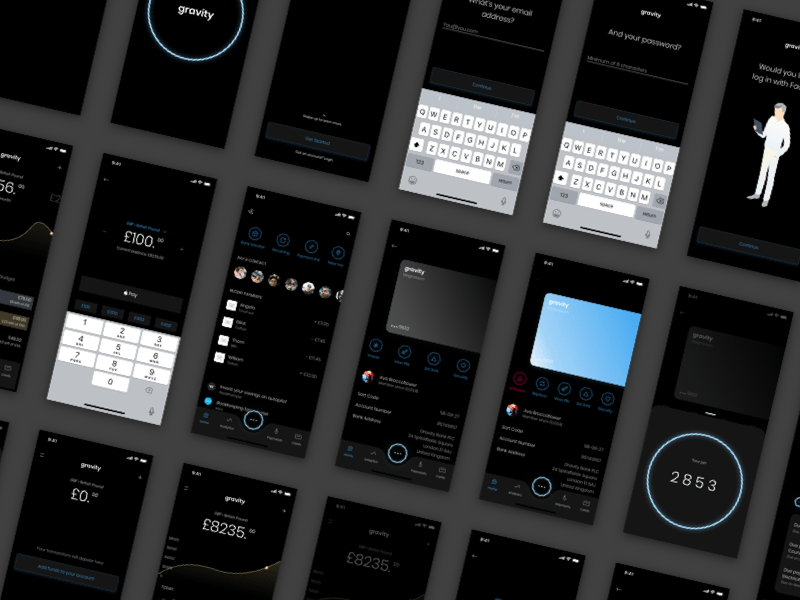 Gravity UI Kit Sketch Ressource