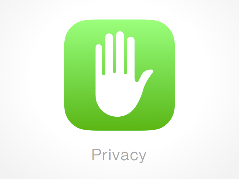 Recurso de boceto de privacidad de iOS