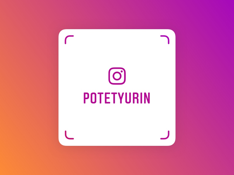 Ресурс шаблона шаблона Instagram Nametag
