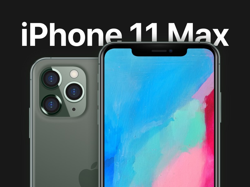Complete iphone 11 maquette Set Sketch Ressource