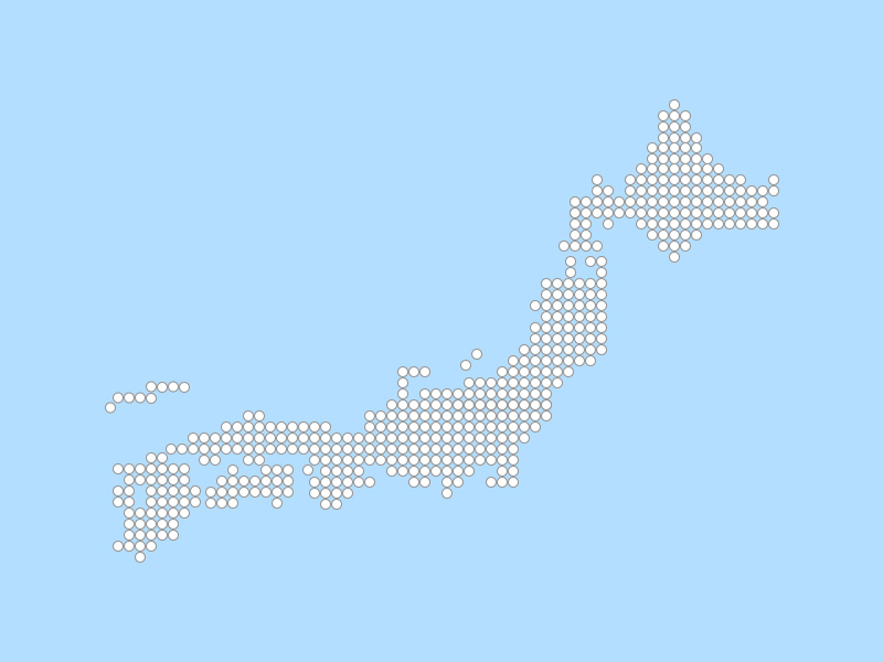 Carte japonaise avec des cercles Sketch Ressource