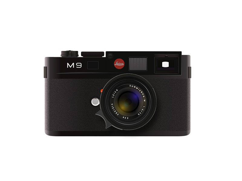 Leica M9 Kamera Körper Sketch Ressource
