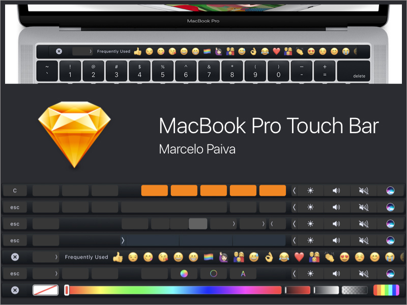 Macbook Pro Touch Bar – Starter Kit für Sketch
