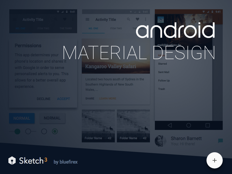Material Design Android Sketch Resource
